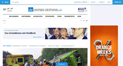 Desktop Screenshot of ostsee-zeitung.de